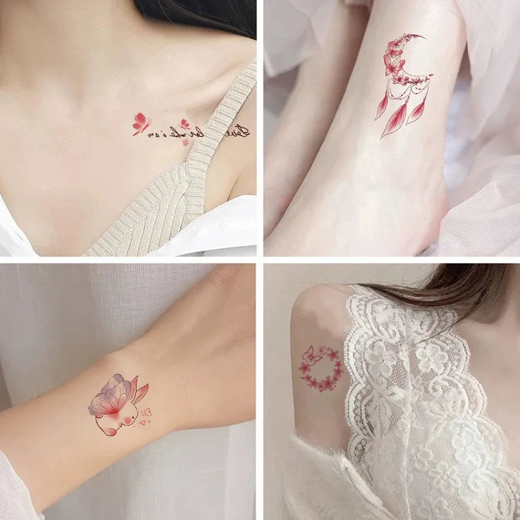 New 30PCS Butterfly Tattoo Stickers for Children Waterproof Tattoos for Kids Temporary Fake Tattoo Women's Tattoo Tips ZS314 - Sun Studio