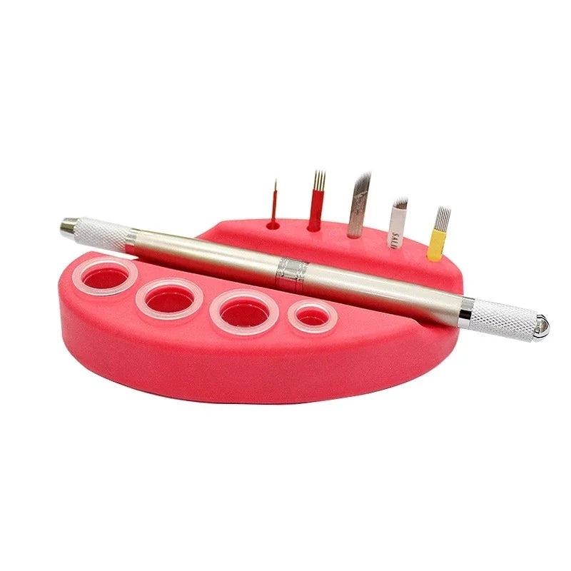 Silicone Tattoo Pen Holder Microblading Pigment Ink Cup Tattoo Pen Stand Makeup Tattoo Accessories Silicone Tattoo Pen Holder - Sun Studio