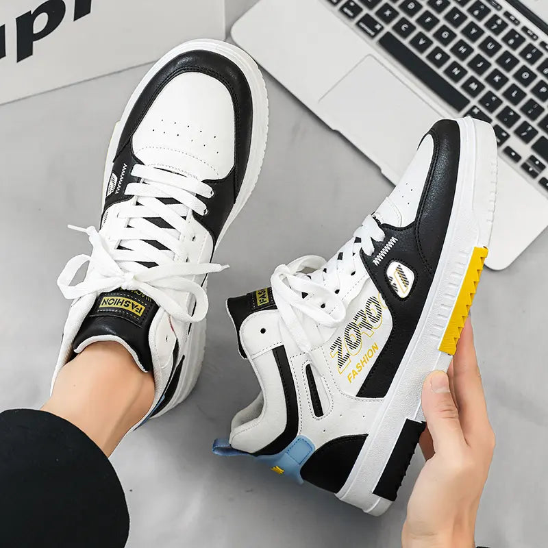 Men's Skate Board Shoes High Top Students Leisure Sports Shoes Breathable Non-slip Shoes Fashion High Top Sneakers for Men Men - Sun Studio
