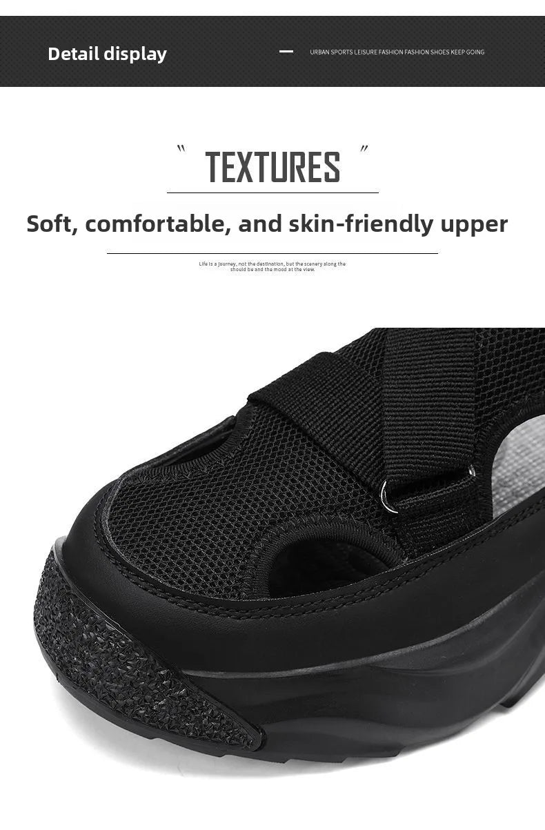 Men's Breathable Hollow out Sporty Slippers Soft Bottom Casual Fashion Sandals Anti-Slip Durable Rubber Sole Comfortable Slip-On - Sun Studio