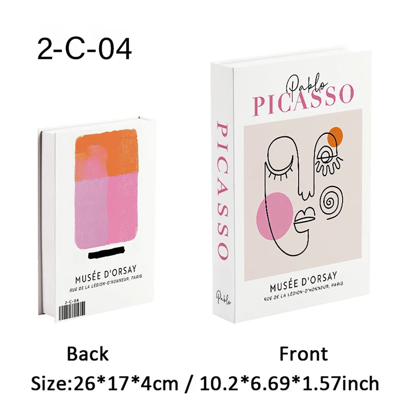 Matisse Fake Bücher zur Dekoration Aufbewahrungsbox Abstrakte Kaffeetisch Bücher Luxus Schlafzimmer Dekorative Bücher Bauhaus Boho Wohnkultur