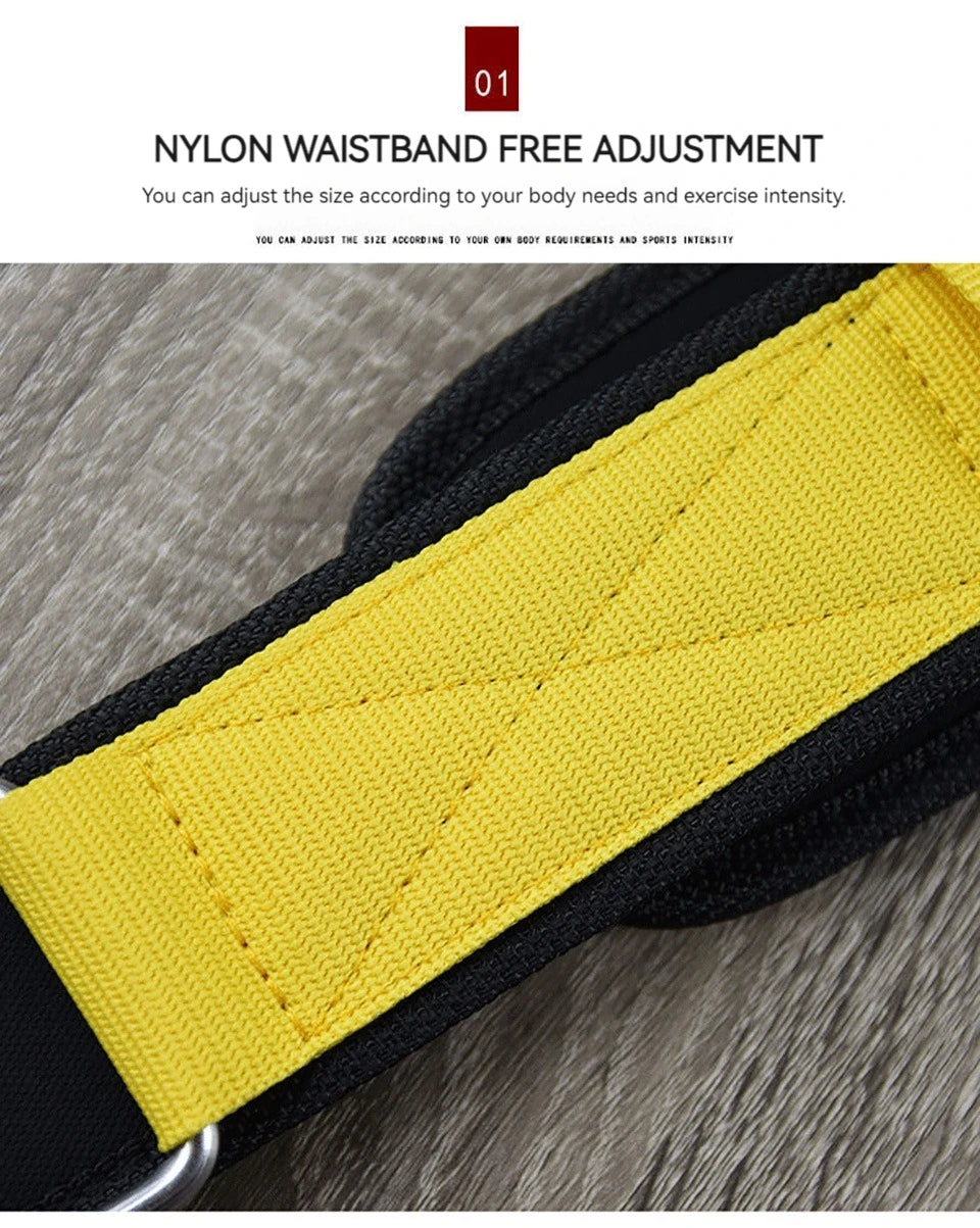GOBYGO Weight Lifting Belts Gym Back Supports Gym Weights Cross Training Squatting And Pulling Exercise Waist Support Men Women - Sun Studio