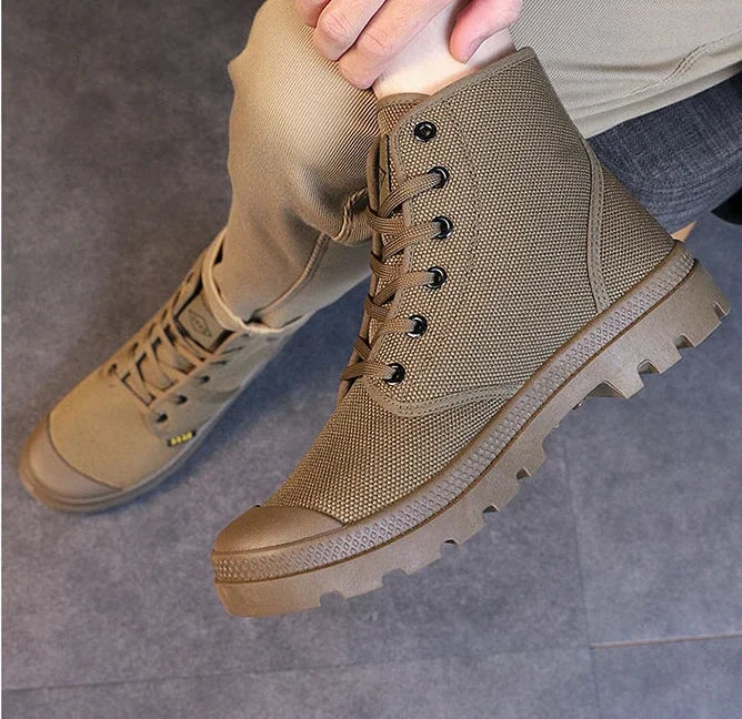 Male Shoes Hiking Outdoor Rubber Men's Boots Lace Up Original Deals Vintage In Promotion Y2k Offers Trendy 2025 Footwear New - Sun Studio