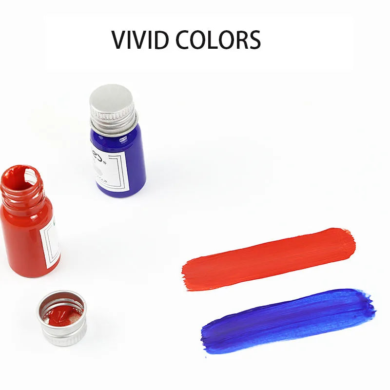 Marie’s Dope-Dyed Fiber Permanent Fabric Paint Set 12/36 Colors 10ml/Tube Textile Acrylic Paints for Clothes Canvas Waterproof - Sun Studio