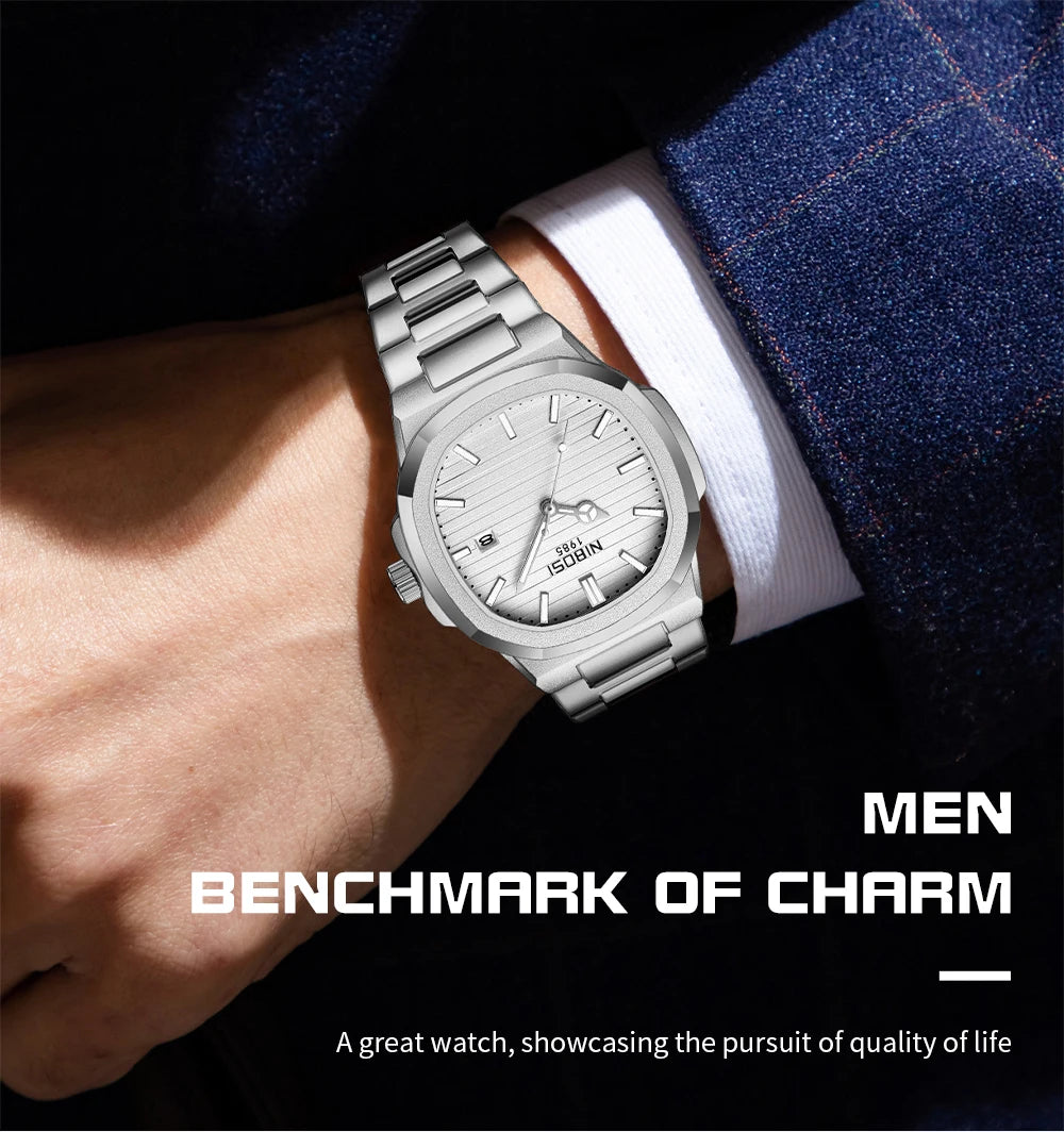 NIBOSI Fashion Men's Watches Top Brand Luxury Style Date Business Men Watch Luminous Waterproof Analog Quartz Wristwatch Reloj - Sun Studio