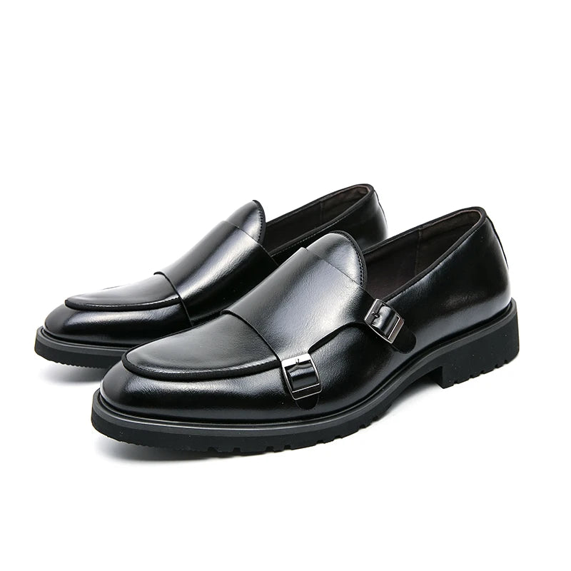 2023 Man Split Leather Shoes Rubber Sole Man Business Office Male Dress Lether Shoes Genuine Leather Wedding Party Shoes Plus 46
