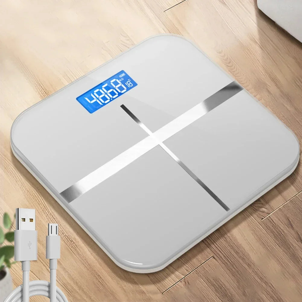 Weight Loss Weighing Device LED Display Smart Body Weight Scale USB Charging Precision Electronic Scale for Home Office Adult - Sun Studio