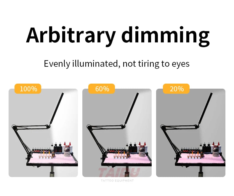 TAIDU Tattoo Adjustable angle Led Work Light 12W Steel with portable Tattoo Lighting clamp Led working lamp Tattoo Equipment - Sun Studio