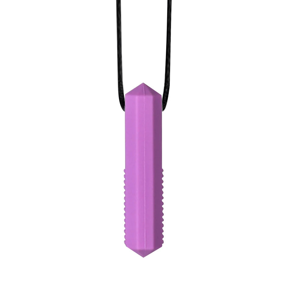 1pcs Silicone Teether Kids Chew Necklace Sensory Chewy Pendant Oral Motor Toys Therapy Tools for Autism ADHD chidren's goods - Sun Studio