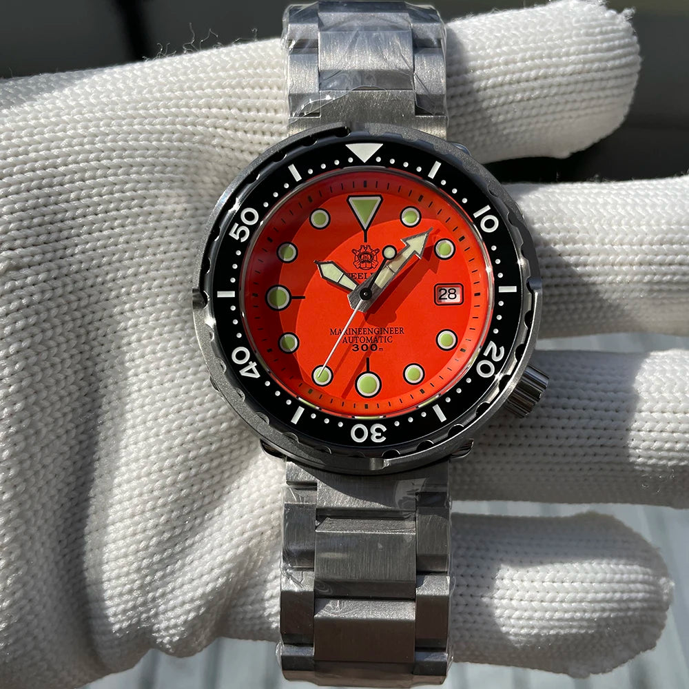STEELDIVE SD1975 Luxury Automatic Watches Men Dive Watch 30Bar Waterproof Luminous Clock Sapphire Mirror Mechanical Wristwatch - Sun Studio