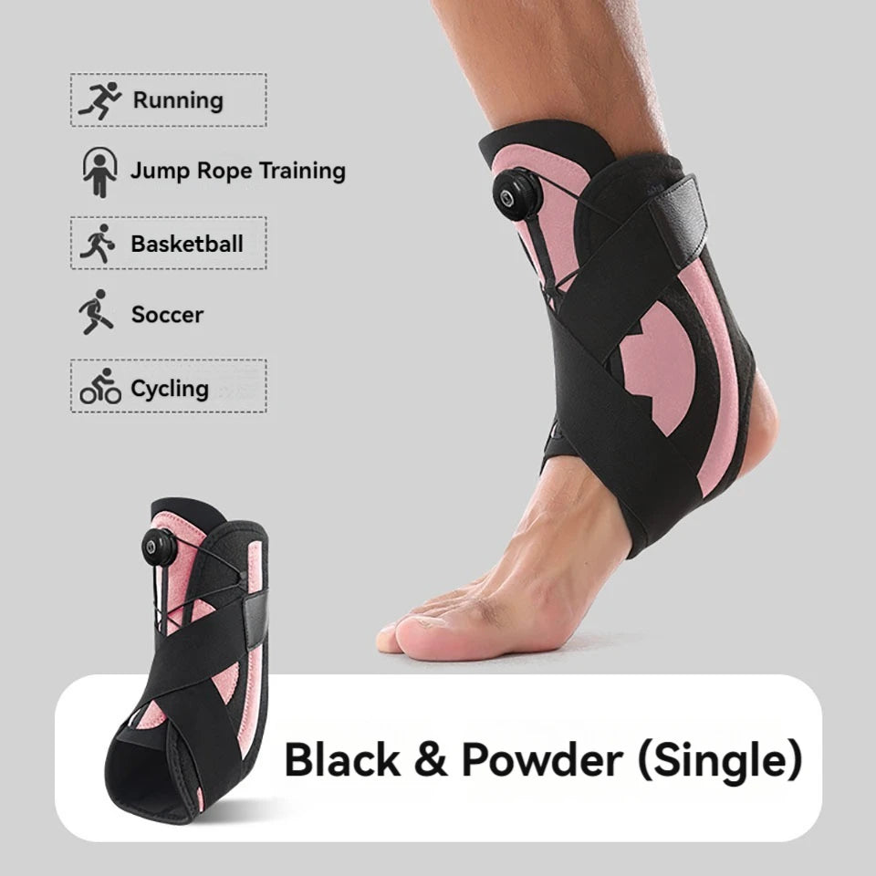 GOBYGO 1Pcs Sport Ankle Protectors Sprain Recovery Joint Protectors Pressurized Support Fixed Rehabilitation Men Women Unisex - Sun Studio