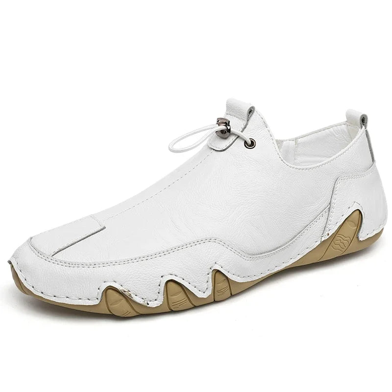 Size 38-47 Men Sneakers Leisure Comfortable Walking Genuine Leather Shoes Sports Outdoor Footwear Loafers Male Trainers 2021
