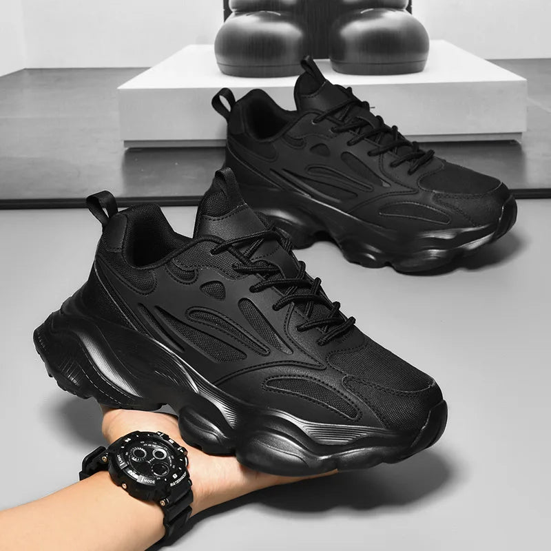 Men Sneakers Platform Running Shoes Trend Street Athletic Male Basketball Shoes Black Walking Casual Shoe Plus Size 48 Men Shoes - Sun Studio