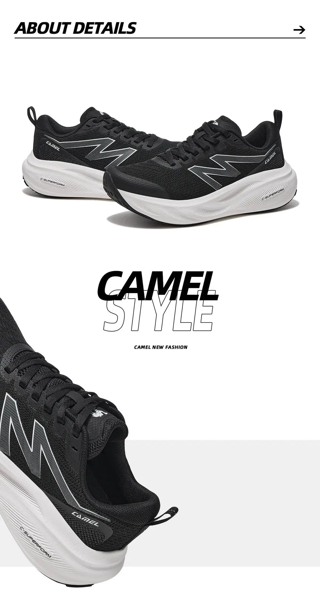 GOLDEN CAMEL CAMEL Sports Shoes Men and Women Sneakers Casual Breathable Shock Absorb Running Jogging Shoes for Men Footwear - Sun Studio