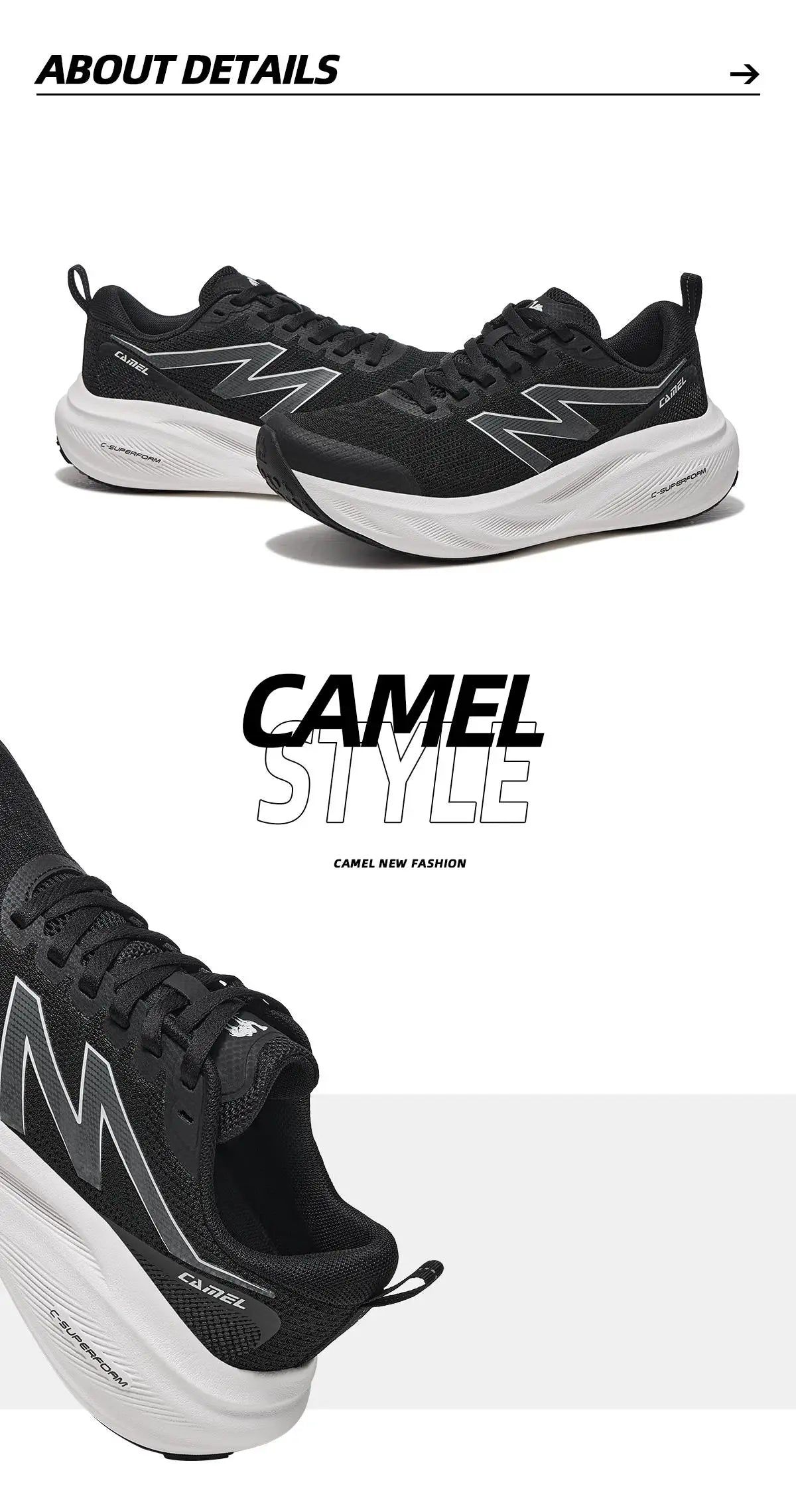 GOLDEN CAMEL CAMEL Sports Shoes Men and Women Sneakers Casual Breathable Shock Absorb Running Jogging Shoes for Men Footwear - Sun Studio