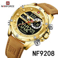 NAVIFORCE Digital Men Military Watch Waterproof Wristwatch LED Quartz Clock Sport Watch Male Big Watches Men Relogios Masculino - Sun Studio