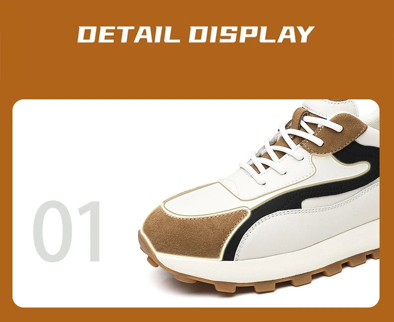 High Quality Flat/6/8 Cm Men Elevator Sneakers Summer Casual Trainers Height Increase Shoes Mesh Student Running Men Lift Shoes - Sun Studio