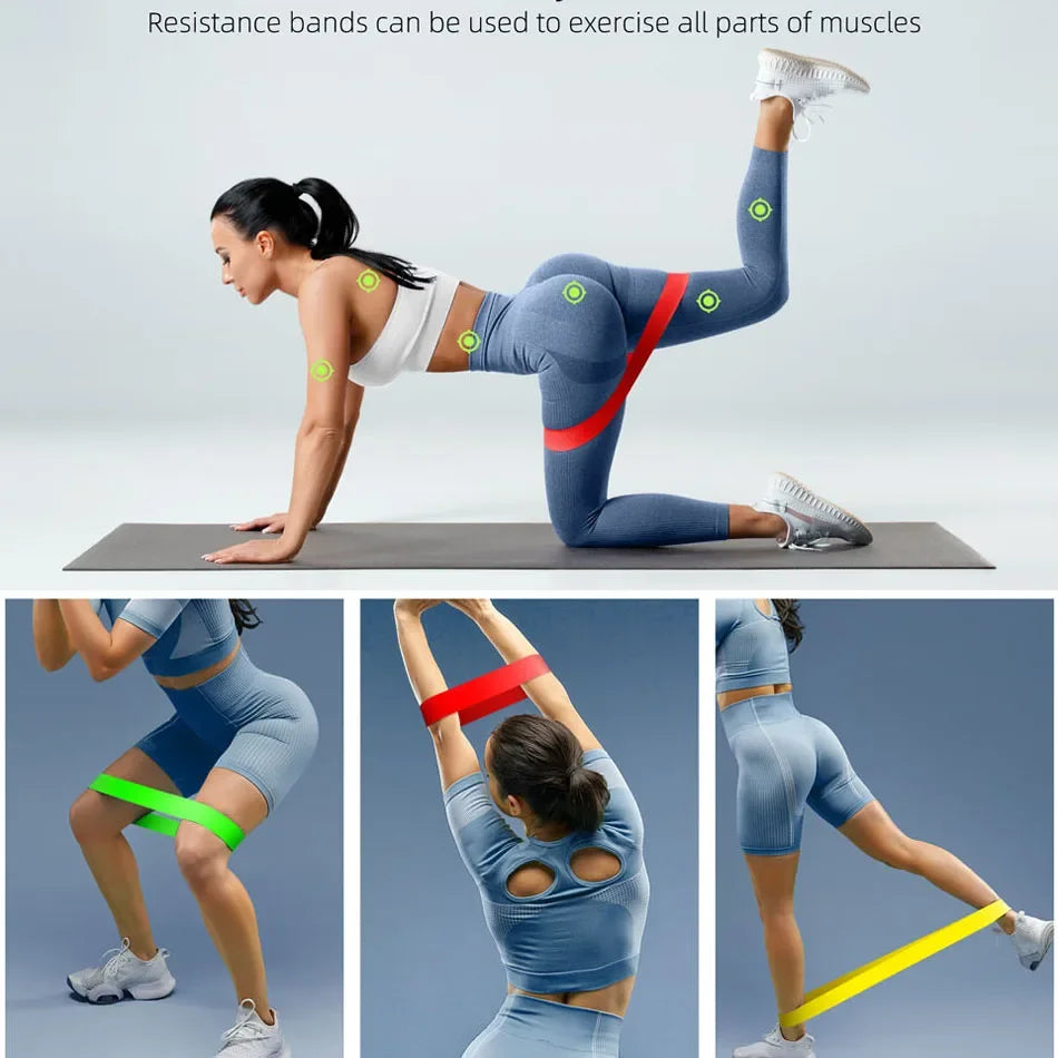 WOSWEIR-Training Resistance Bands Yoga Gym Fitness Gum Pull Up Assist Rubber Band Crossfit Exercise Home Workout Equipment - Sun Studio