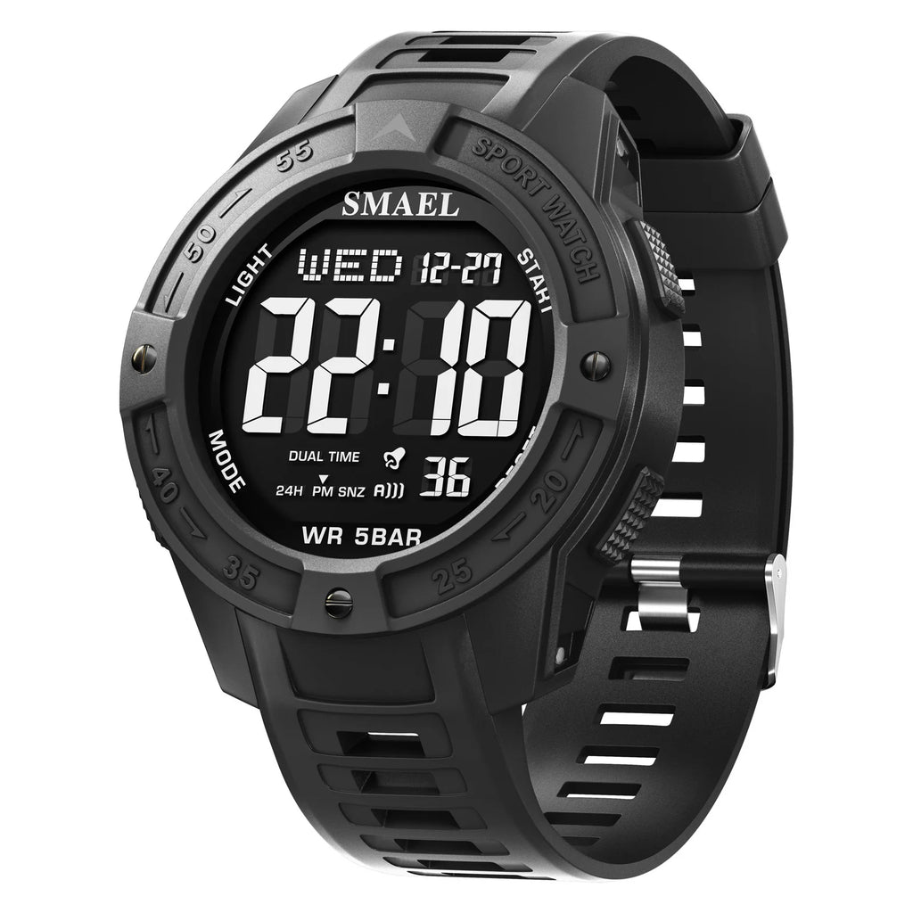 SMAEL New Men's Luxury Sports Watch Waterproof Man Watches Multifuction Man LED Digital Military Watch Alarm Clock Wristwatch - Sun Studio