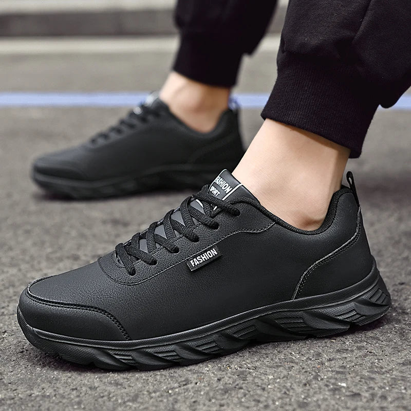 Winter Light Men Sneakers Lace Up Casual Shoes For Men Cushioning Men Sport Shoes For Running Outdoor Waterproof Walking Shoes - Sun Studio