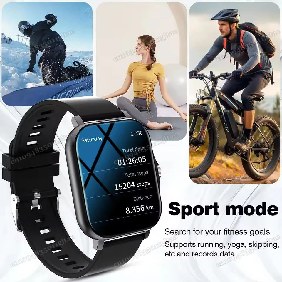Smart Watch For Android IOS Watches 2.01inch HD Display Bluetooth Call Message Alert Music Sports Mode Smartwatch Men Women Gift - Sun Studio