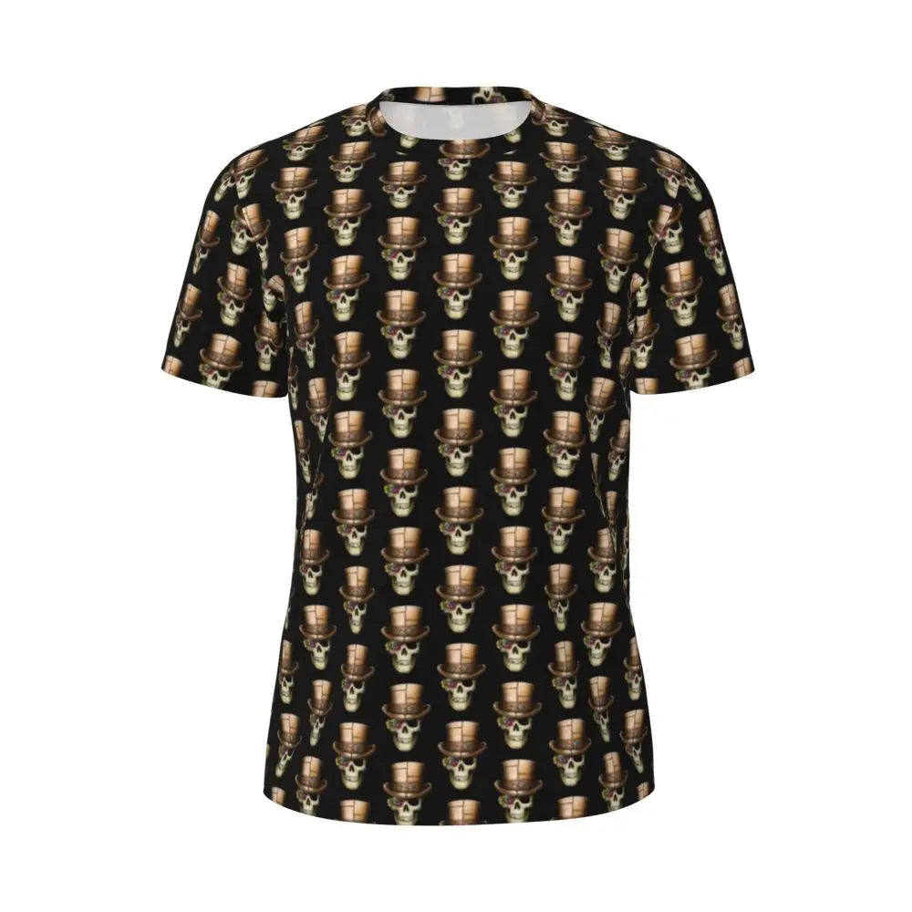 Gym T Shirt For Men Steampunk Design T-Shirts Fashion Wonderful Clockwork Vintage Summer Tees O Neck Streetwear Design Tops