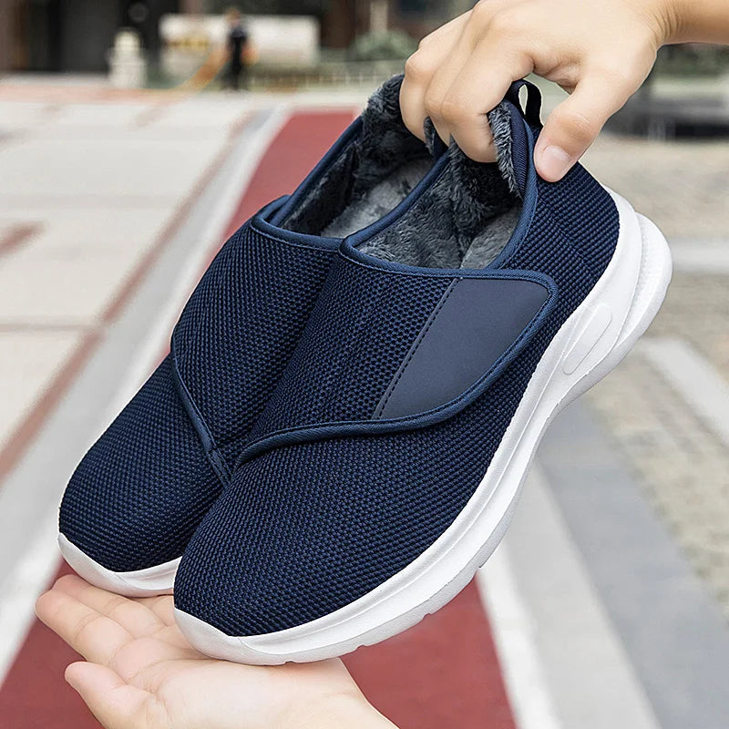 Winter Women Orthopedics Wide Feet Swollen Walking Casual Shoes Thumb Eversion Adjusting Soft Comfortable Diabetic Man Shoes - Sun Studio