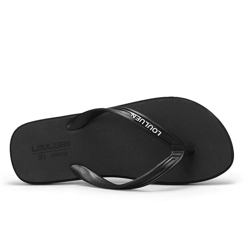 New men's flip flops with soft sole, comfortable, open toe flip flops for indoor and outdoor walks, summer beach flip flops for - Sun Studio