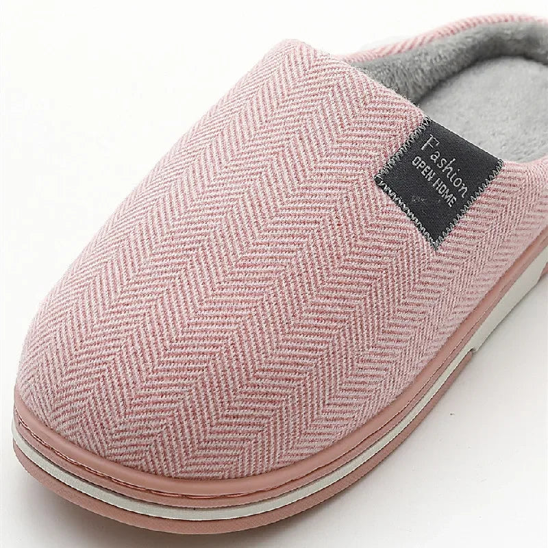 Big Size 48 49 Men Warm Home Slippers Winter Casual Shoes Women Soft Slides Couples Floor Slipper Indoor Bedroom Non Slip Flats - Sun Studio