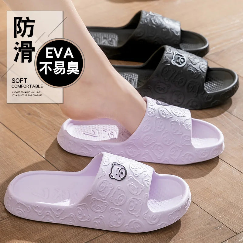 Anti-slip Indoor Toilet Slippers Bathroom Home Use Wearing a Slug Outside Living Room Slippers New Summer House Shoes Slipper - Sun Studio