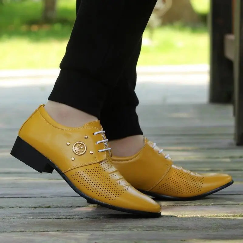 Summer Leather Shoes for Men Male Leather Fashion Business Luxury Colorful Party Dress Shoes Loafers 남성구두 Sapatos Masculinos - Sun Studio