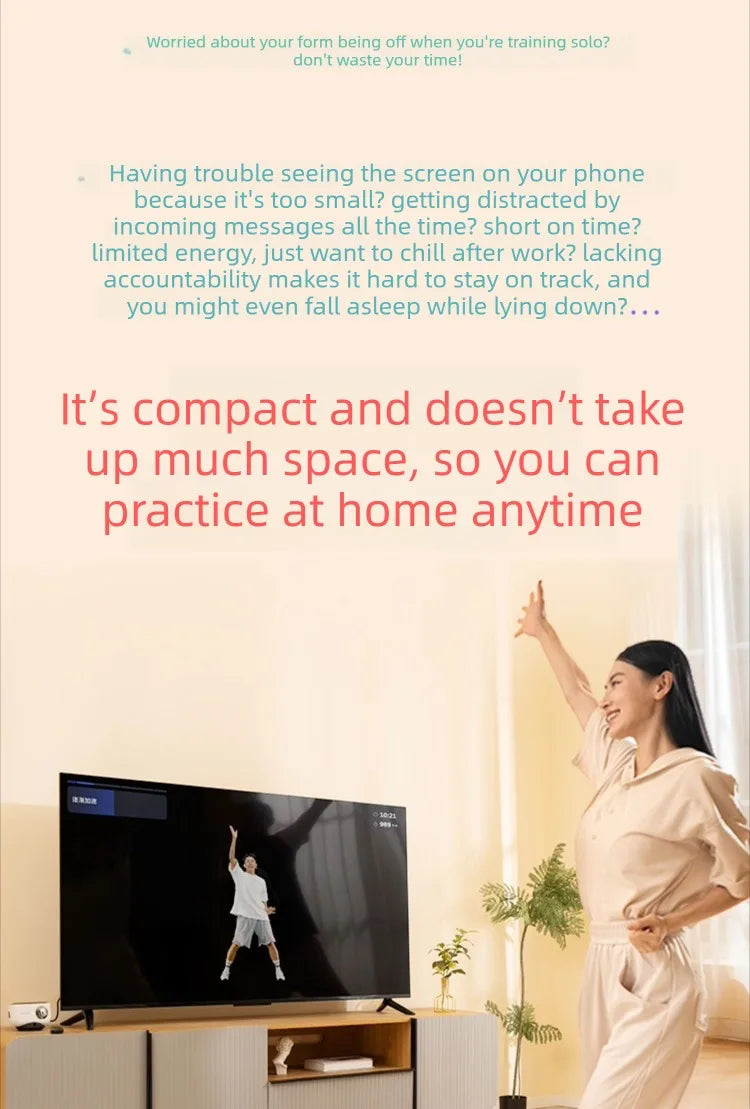 Fitness Magic Box AI, Intelligent Somatosensory Exercise, TV Projection, Console Game Dance Machine Home Fitness Equipment - Sun Studio