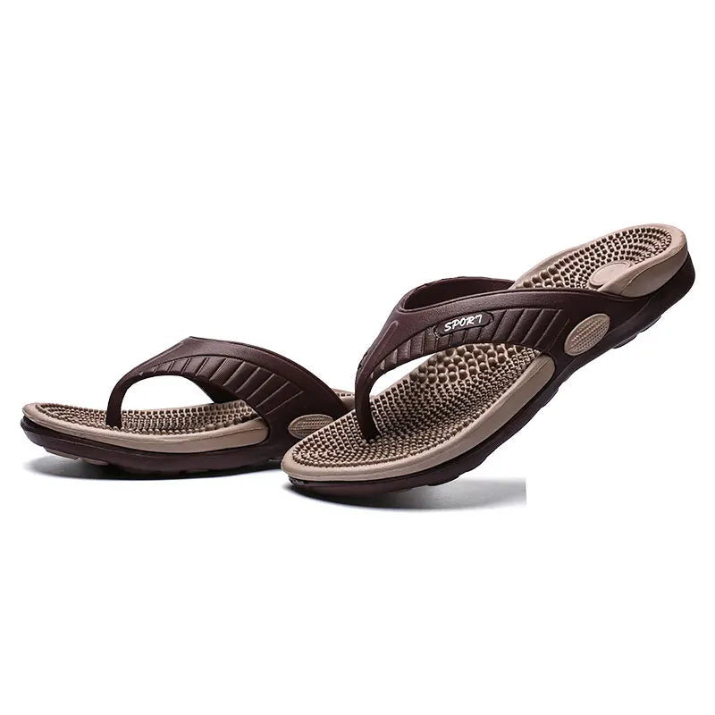 Vanmie Summer Slippers Men Massage Beach Flip Flops Men Slippers 2024 Casual Anti-slip Beach Slippers for Men Fashion Flip-flops - Sun Studio
