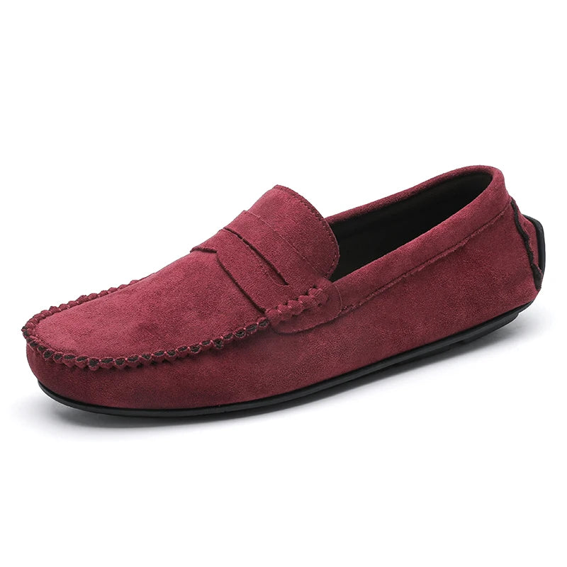 Trend Suede Men Casual Shoes Breathable Comfort Slip-on Mens Driving Shoes Fashion Men Lazy Shoes Luxury Brand Loafers Moccasins