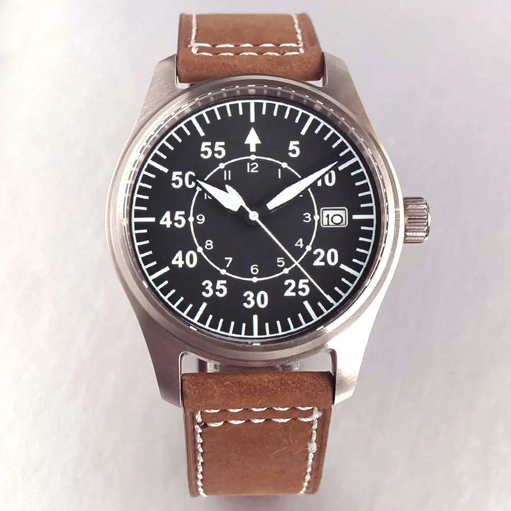 39mm Pilot Aviator Diving Watches Miyota8215 Automatic Mechanical Watch for Men 20BAR Waterproof Sapphire Crystal 316L Steel - Sun Studio