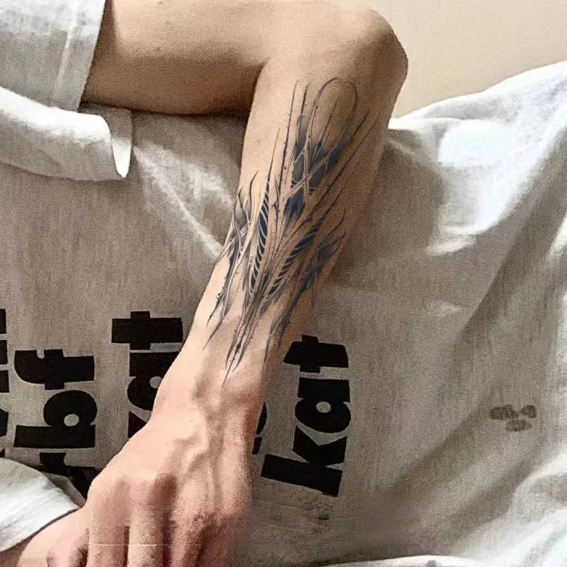 Japanese Aesthetic Samurai Juice Tattoo Stickers Waterproof Durable Bodyguard Knife Semi-permanent Fake Tattoo Arm Simulation - Sun Studio
