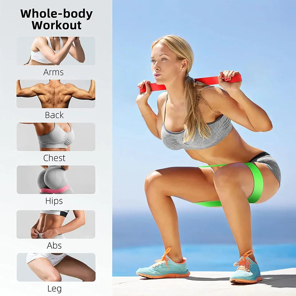WOSWEIR-Training Resistance Bands Yoga Gym Fitness Gum Pull Up Assist Rubber Band Crossfit Exercise Home Workout Equipment - Sun Studio