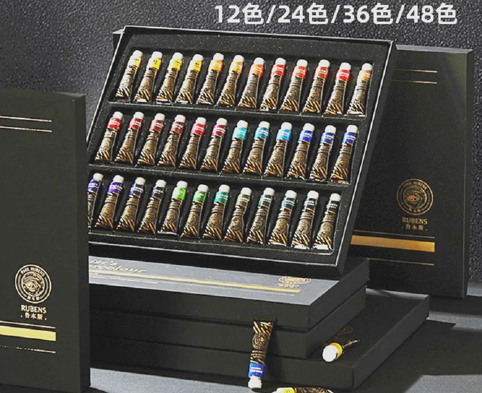 New Rubens Artist Watercolor Paint Master Tube 5ml 12/24/36/48 Color Set Professional Acuarela  pigment 2025 Art Supplies - Sun Studio