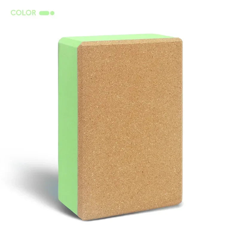 Yoga Brick EVA And Cork Synthetic Strench Exercise Yoga Block Home Use Gym Fitness Pilates Yoga Assistive Equipment For Dancing - Sun Studio