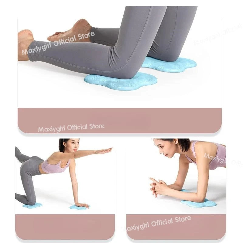 2pcs/set Thicken Yoga Knee Pad Cushion Wrist Hips Hands for Leg Arm Elbows Balance Exercise Fitness Pilates Yoga Mat Plank - Sun Studio