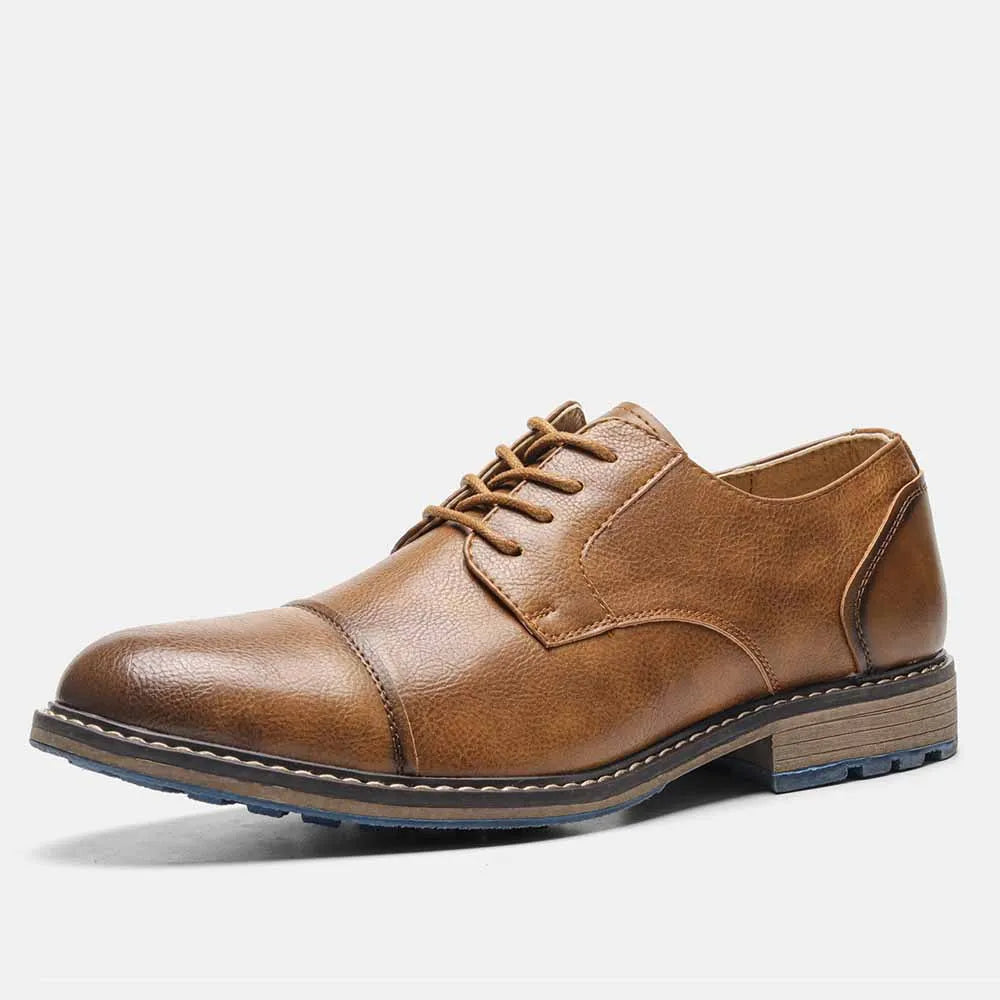 Business Men's Leather Shoes European American Casual Man Leather Shoe Retro Trend Men's Shoes Large Size Leather Shoes for Men