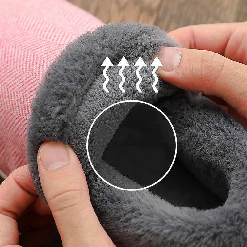 Big Size 48 49 Men Warm Home Slippers Winter Casual Shoes Women Soft Slides Couples Floor Slipper Indoor Bedroom Non Slip Flats - Sun Studio