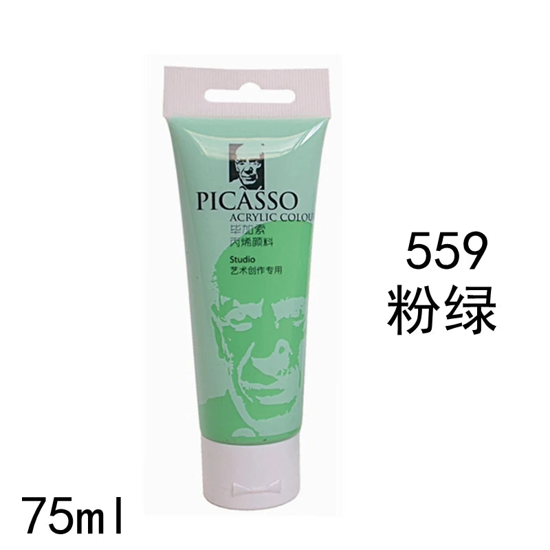 75ml Acrylic Paint Non Toxic Non Fading,Rich Pigments for Painters, Adults for Canvas Wood Clay Fabric Ceramic Craft Supplies