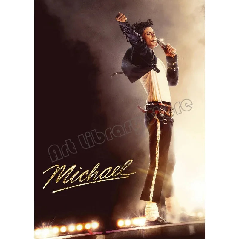 Michael 2026 Movie Biopic Michael-Jackson Style Dance Photography Poster Canvas Painting Wall Art Pictures Home Decor Gift - Sun Studio