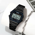 SKMEI Stainless Steel Strap Electronic Watches For Men Women Casual Sport Waterproof LED Display Digital Wristwatch and Bracelet - Sun Studio