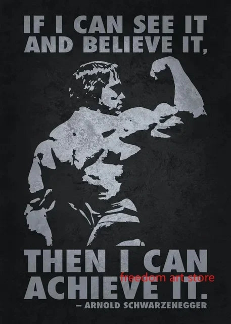 Gym Motivation Muscle Man Bodybuilding Fitness Strength Barbell Art Poster Canvas Painting  Wall Print Picture for Home Gym Deco - Sun Studio