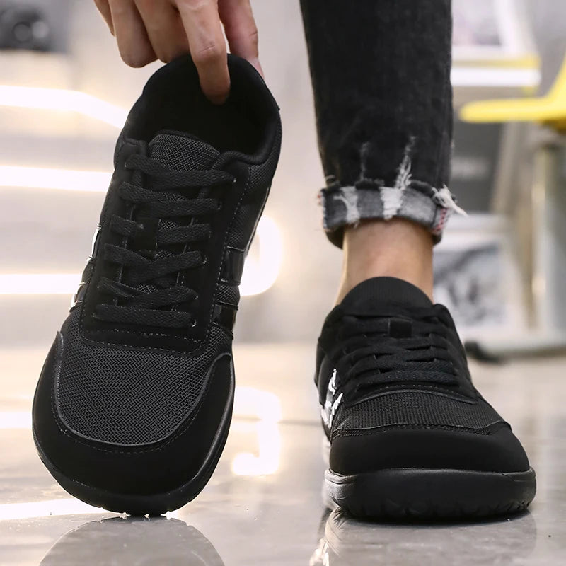 Men's Wide Toe Box Barefoot Shoes Minimalist Sports Shoes with Zero Drip Soles The Best Breathable Mesh Designer Men's Running - Sun Studio