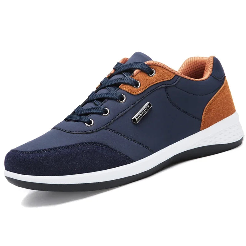 Leather Men Shoes Sneakers Trend Casual Shoe Comfortable Breathable Leisure Male Sneakers Non-slip Footwear Men Sports Shoes - Sun Studio
