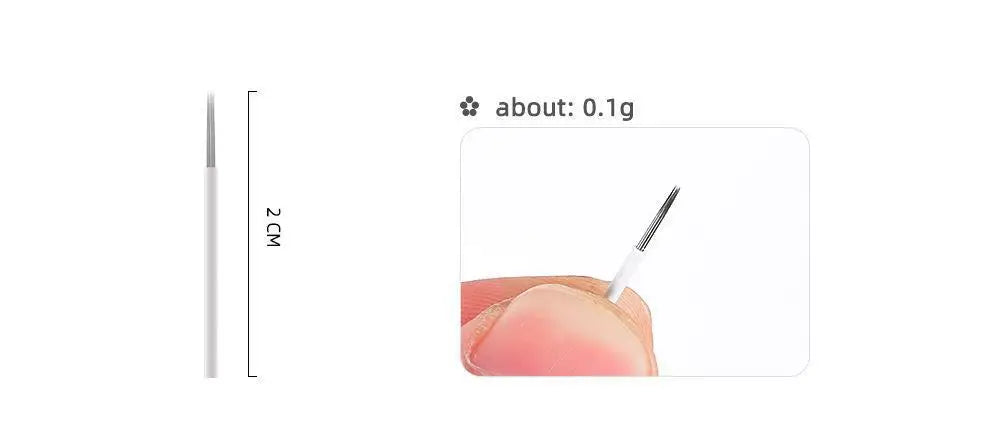 50Pcs Round Tattoo Needles Blades RS RL Microblading Permanent Makeup Fog Eyebrow Lip Needles Manual Pen Embroidery Needle - Sun Studio
