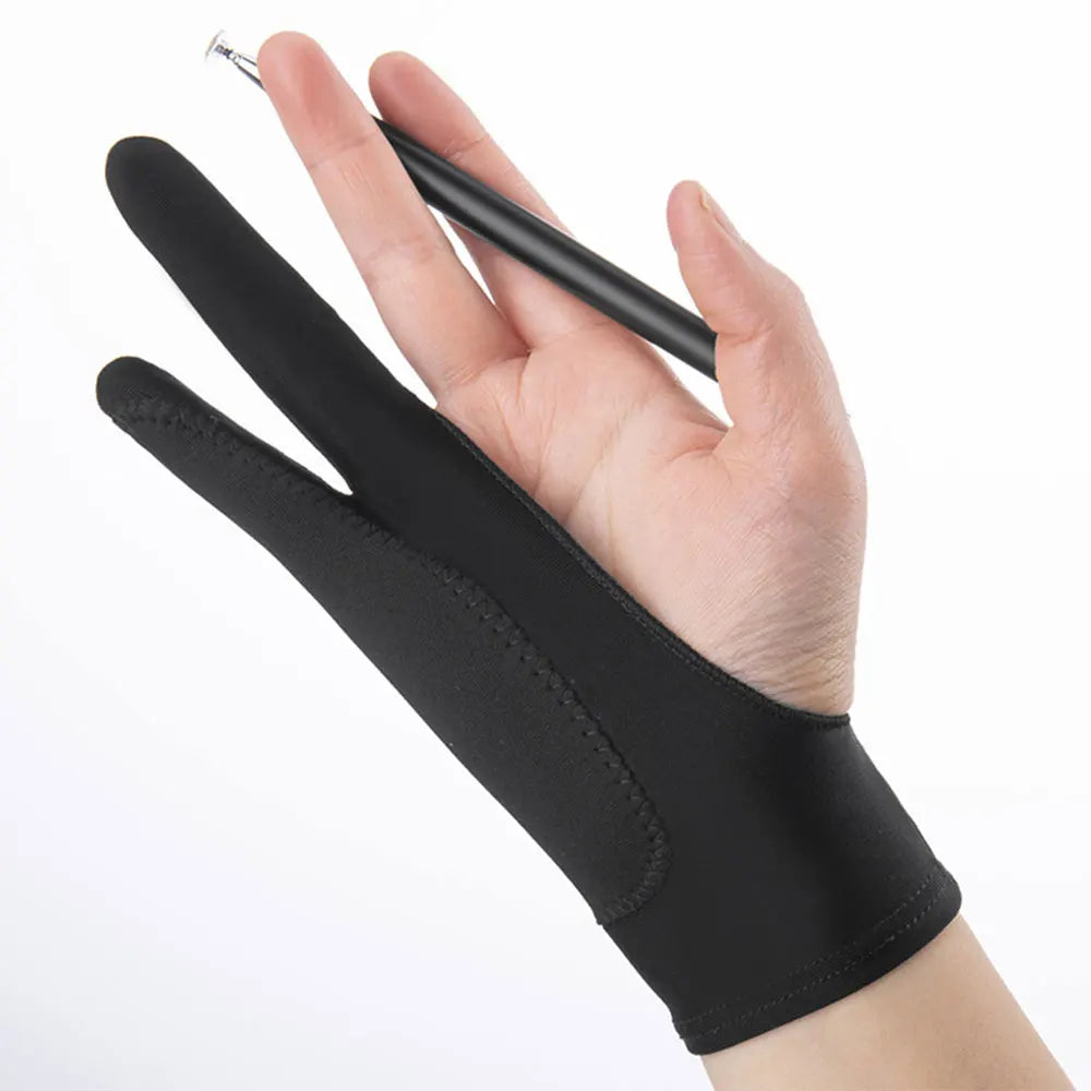Drawing Gloves Palm Rejection Two Finger Hand Gloves for Tablet Digital Board Screen Touch Drawing Anti-fouling Gloves - Sun Studio